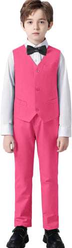Boys' Suits Formal Slim Fit Tuxedo Boys Vest and Pants Set - Image 2