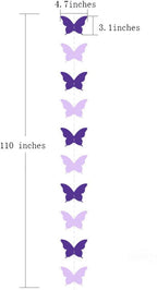 Butterfly Banner Decorative Paper Garland - Image 7