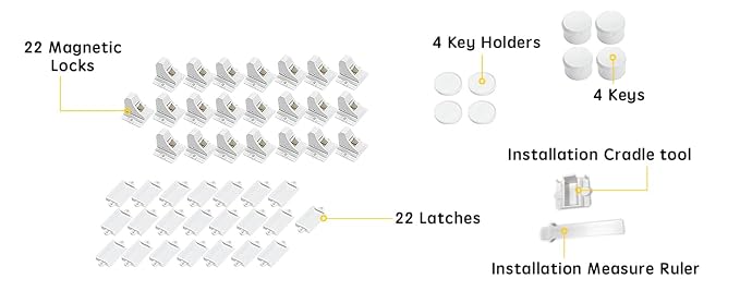 Vmaisi Magnet Cabinet Locks for Babies - Image 2
