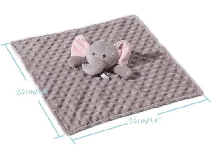 CREVENT Cozy Plush Baby Security Blanket, Loveys - Image 3