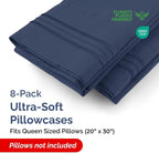 Queen Pillow Cases Set of 8 - Image 2