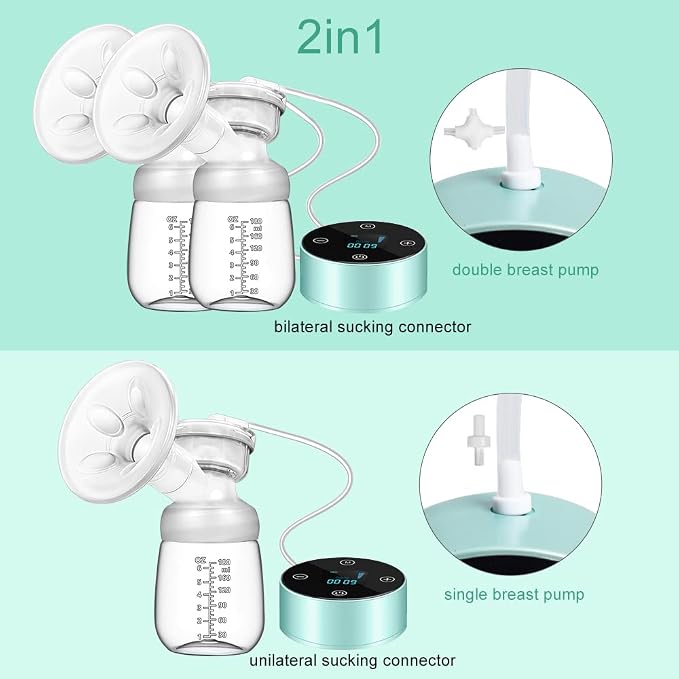 Electric Breast Pump, Breast Pump Electric Breastfeeding Pump 3 Modes 10 Levels - Image 2