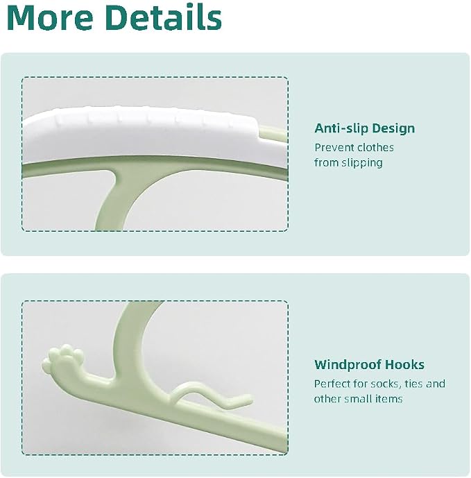 24 Pack Adjustable Baby Clothes Hangers - Image 6