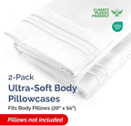 Body Pillowcases Set of 2-20x54 Long Body Pillow Case - Image 2