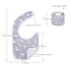 7 Pack Baby Cotton Absorbent Bibs - Image 2