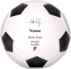 Personalized Baby Birth Announcement Soccer Ball Keepsake - Image 4