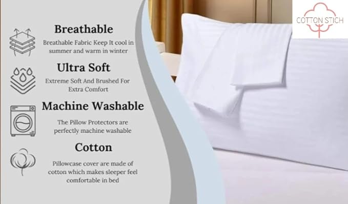 COTTON STICH 13x18 Small Pillowcase Zipper Closer Pillow case Set of 2 PC Mini - Image 5