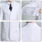 JPF Boy's Formal Suit Set Slim Fit Kids Tuxedo Suits - Image 5