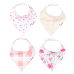 Copper Pearl 4 Pack Soft Cotton Baby Bibs by CopperPearl