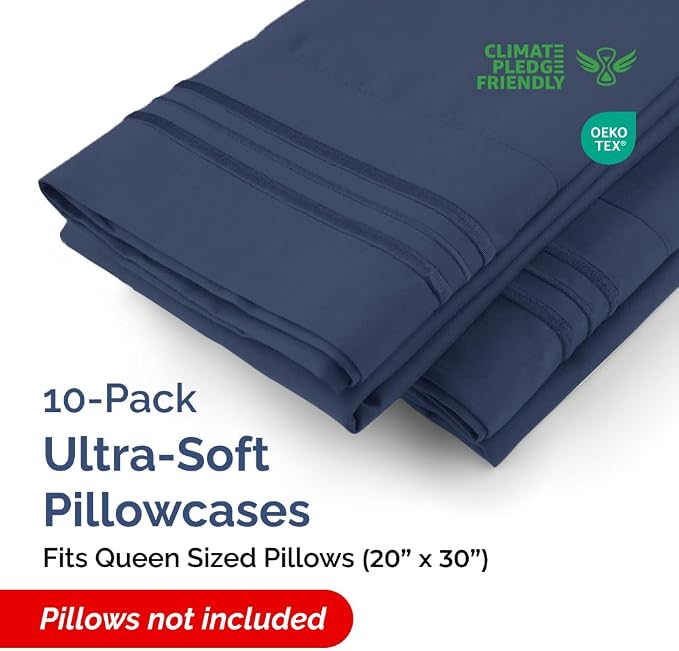 Queen Pillow Cases Set of 10 - Image 2