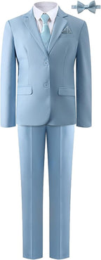 A&J DESIGN Boys 7-Piece Formal Suit Ring Bearer Outfit by AJDESIGN