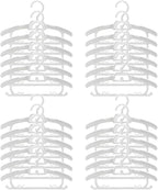 24 Pack Adjustable Baby Clothes Hangers by BESSLEE