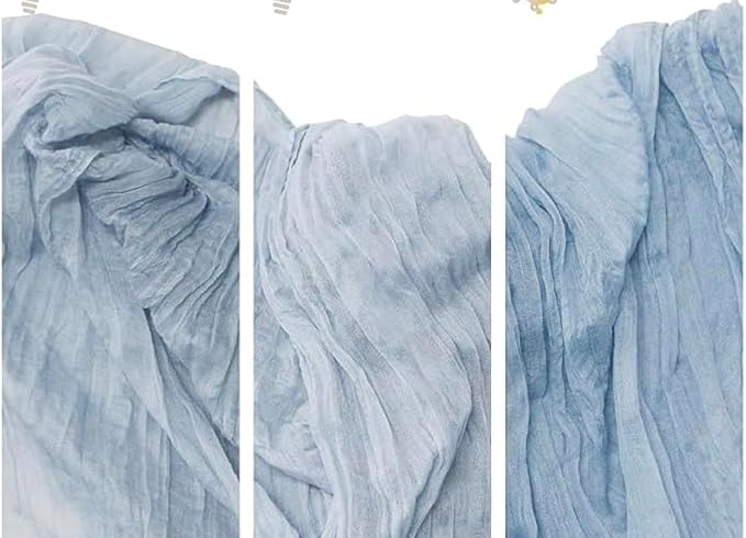 FEXIA 3 Pack Dusty Blue Table Runner 35x120 Inches - Image 6