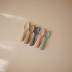 mushie Silicone Toddler Starter Spoons | 2 Pack - Image 6