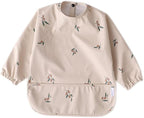 GZMM Waterproof Baby Bibs, Infant Toddler Long Sleeve Feeding Bib by GZMM