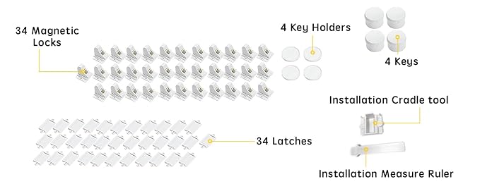 Vmaisi Magnet Cabinet Locks for Babies - Image 2