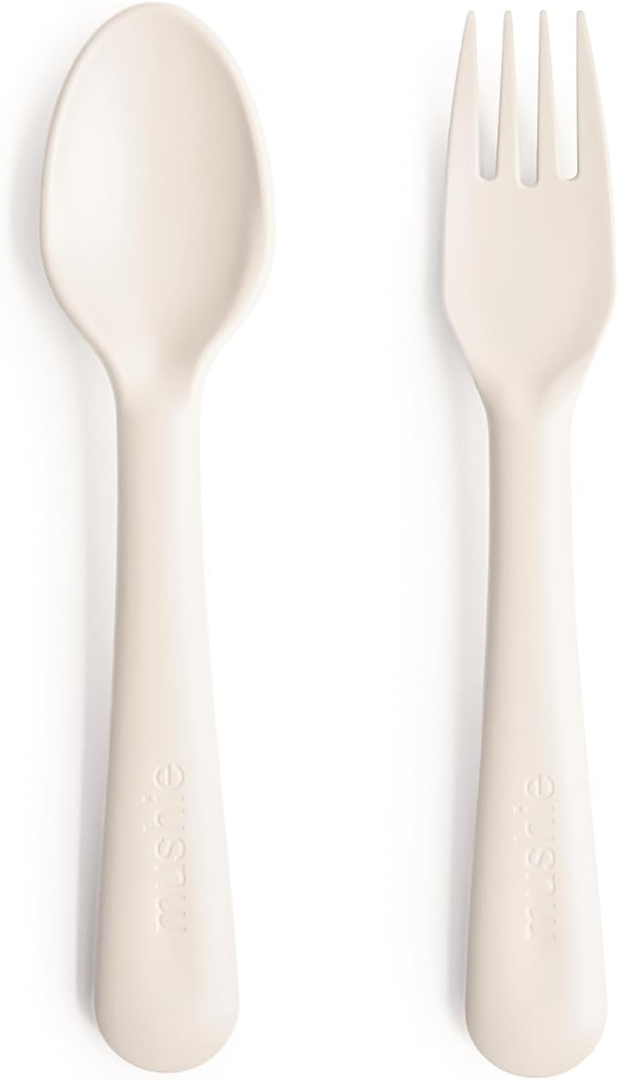 mushie Flatware Fork and Spoon Set by mushie