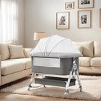 Baby Bassinet, 3 in 1 Baby Bassinets Bedside Sleeper - Image 9