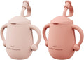 Cuddle Campus Pack of 2 Silicone Baby Training Cup, Shatterproof Toddler Sippy by CuddleCampus