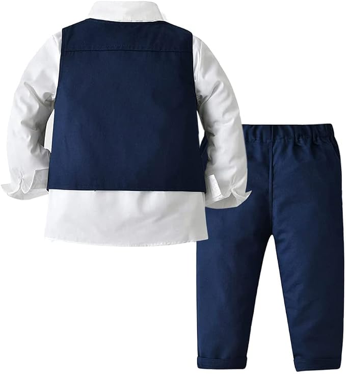 ARTMINE Toddler Boy Clothes Suit Gentleman Wedding Outfits, Formal Dress - Image 2