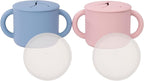 WeeSprout Snack Containers, Food Grade Silicone Cups, Spill-Proof Tops by WeeSprout