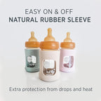 HEVEA Plastic-Free Wide Neck Glass Baby Bottle - Image 3