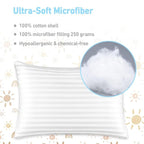 2-Pack Toddler Pillow, 13X18 Cotton Toddler Pillows - Image 5