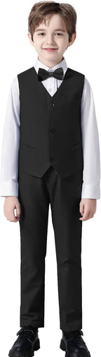 Boys' Suits Formal Slim Fit Tuxedo Boys Vest and Pants Set - Image 2