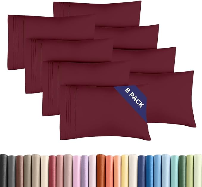 Standard Pillow Cases Set of 8 by CGKUnlimited