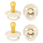 BIBS Pacifiers - Colour 4-Pack | BPA Free Baby Pacifier | Round Nipple Binkies by BIBS