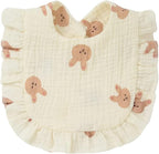 4 PACK Solid Muslin Baby Drool Bibs Set - Image 4