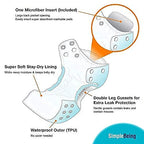 Simple Being Reusable Cloth Diapers- One Size Adjustable, Washable Soft - Image 8
