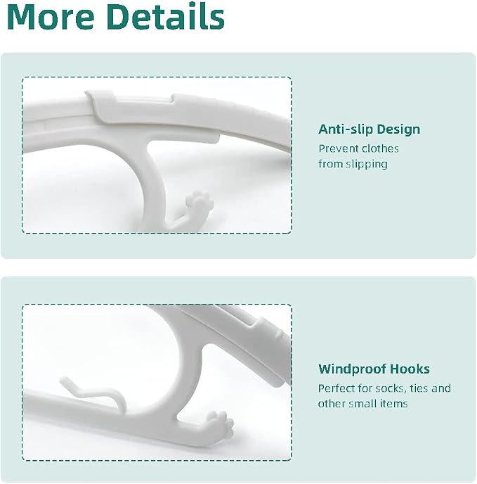 24 Pack Adjustable Baby Clothes Hangers - Image 5