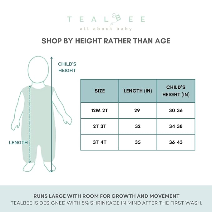 Tealbee Dreamsuit Toddler Sleep Sack - Image 6
