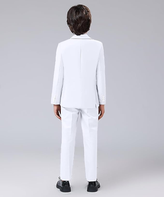 Boys' Formal Suit Set Adjustable Waist Suits - Image 7