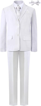 A&J DESIGN Boys 7-Piece Formal Suit Ring Bearer Outfit by AJDESIGN