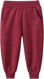 GFQLONG 2/3 Pack Toddler Pants Sweatpants Boys Cotton Joggers, Athletic Pull on - Image 7