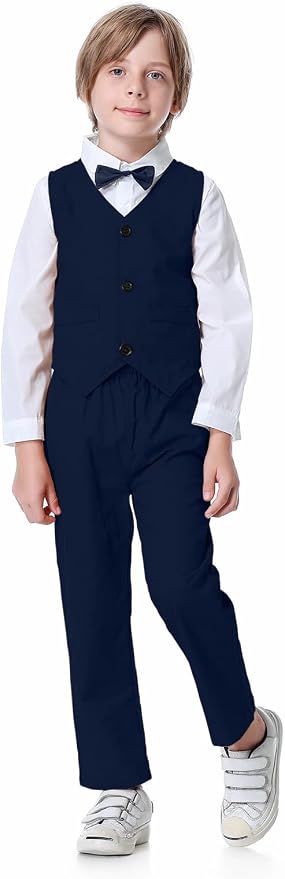 ARTMINE Toddler Boy Clothes Suit Gentleman Wedding Outfits, Formal Dress - Image 3