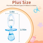 72 Pcs Baby Shower Pacifiers, 2.75’’ Plastic Pacifiers - Image 2