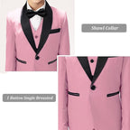 Boys Suit for Toddler Tuxedo Kids Formal Suits Set 5 Pieces Wedding Outfit - Image 5