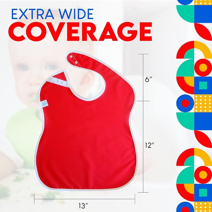 Large Waterproof Bibs Pastel Collection - Image 3