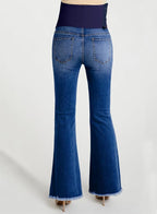 BLENCOT Maternity Jeans for Women Over Belly Pregnancy Pants Comfy Pregnant - Image 4