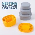 BLUE GINKGO Nesting Silicone Containers - Image 3