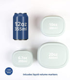 BLUE GINKGO Nesting Silicone Containers - Image 2