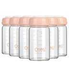 COMI Wide Neck Glass Breastmilk Collection n Storage Bottle, 6oz by COMI