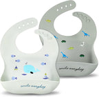 Accmor Silicone Baby Bibs, Waterproof Soft Bibs by Accmor