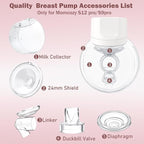 One Full Set Milk Collector Cup 21mm Only Compatible - Image 2