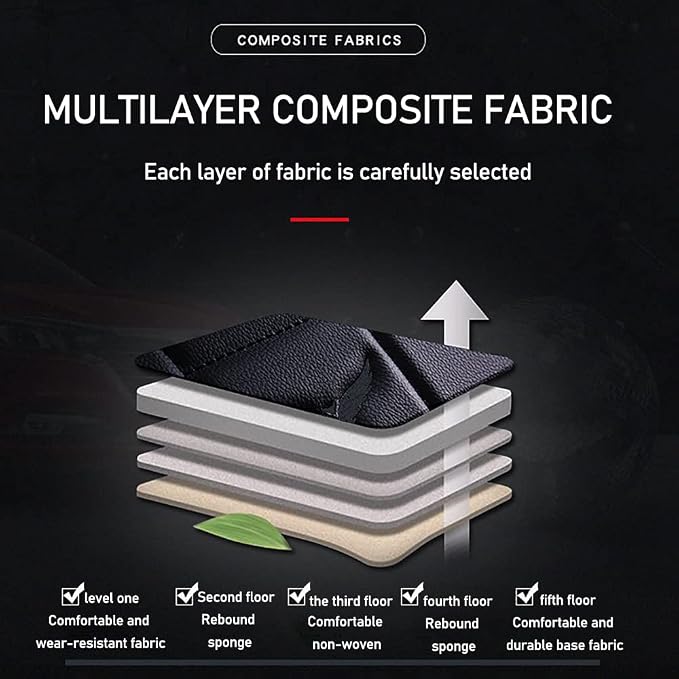 Waterproof 5 Car Seat Covers for Suzuki 1999-2025 95% Models, Premium Leather - Image 7