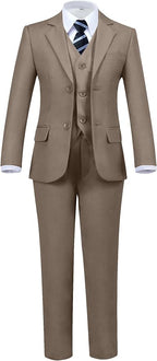 Boys' 5 Piece Formal Suit Set by Hipfun