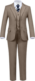 Boys' 5 Piece Formal Suit Set by Hipfun
